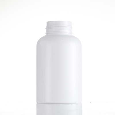 bottiglia di plastica rotonda beige di 500ml 200ml per i cosmetici