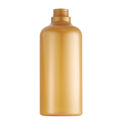 bottiglia dorata di imballaggio di plastica delle azione 750ml per il condizionatore del latte e di capelli del bagno
