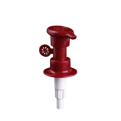 Pompa tagliata rossa dell'erogatore della lozione della serratura ISO9001 per cura personale