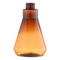 Bottiglia trasparente conica 400ml ISO14001 della lozione dell'ANIMALE DOMESTICO di Brown