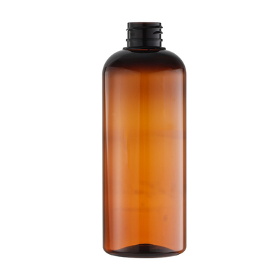 La bottiglia di plastica trasparente di Brown può essere stile/dimensione/colore su misura