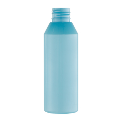 sensibilità cosmetica di plastica di tocco morbido del corpo della bottiglia di compressione dello sciampo 120ml del latte della lozione dell'HDPE su ordinazione blu-chiaro della pompa